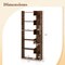 Costway 1/2 PCS 6-tier Bookshelf Tall Display Shelf with 11 Open Shelves 2 Anti-tipping Kits Black/Natural/White